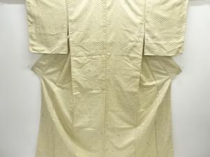 未使用品　青海波に群鶴模様小紋着物